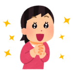 目を輝かせて話を聞く女性